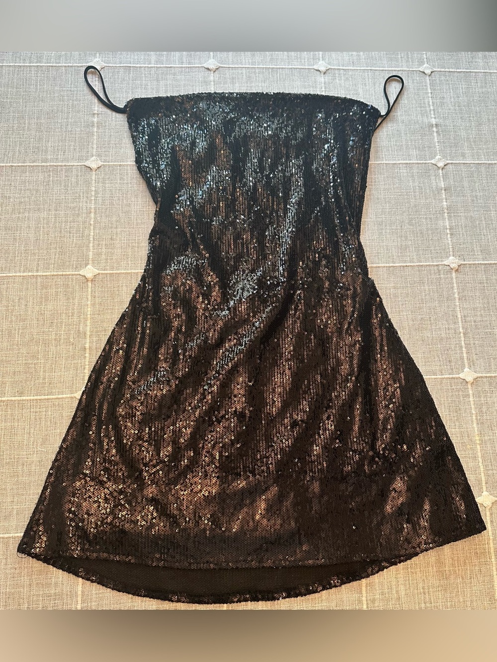 NWT That’s So Fetch Black Sequin Olivia Mini Dress US 8
